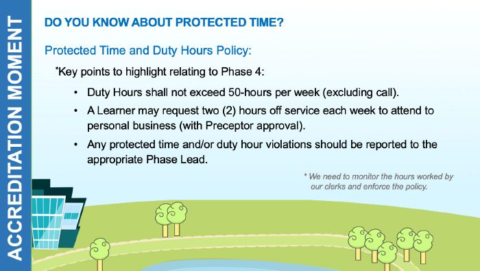 Graphic for knowing about the protected time policy
